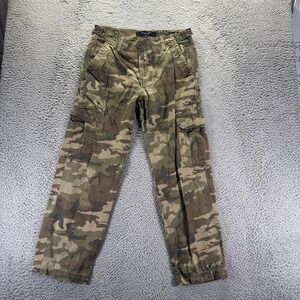 Tactical Pant Mens 32x30 Green Camo Cotton Cargo Casual Military Army Outdoor